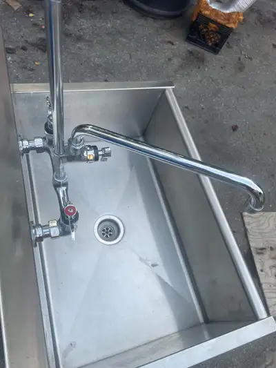 Almost free commercial kitchen stainless steel sink with sprayer, View more