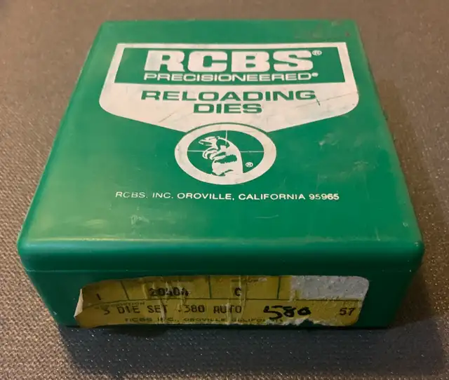 RCBS Reloading Dies 380 Auto62863269180290121