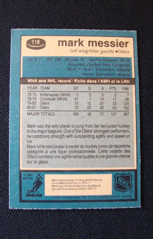 1981-82 OPC  Mark Messier 2nd Yr.62863284339969122