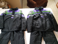 2 EDCO black Skidoo suits Size: M and XL. Mint condition.