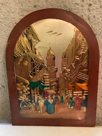 vintage Bab Zuweila cuivre/Bab Zuweila copper painting