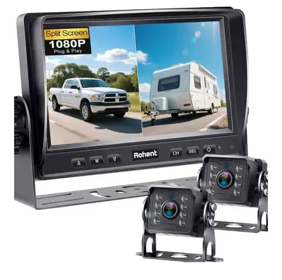Rohent R4 wired RV backup two cameras with 7 inch monitor. I'm selling this monitoring system becaus...