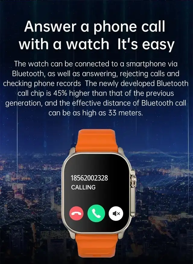 Brand New T900 Ultra 2 AMOLED Smart Watch (1/$30, 2/$50, 3/$60) in Jewellery & Watches in Calgary - Image 3