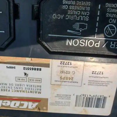 From s scraped car. Very good battery. New ones over $300. CCA 600. For many cars, SUVs,commercial t...