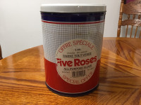 Vintage Five Roses Flour Tin $20