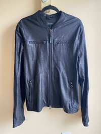 Leather black jacket Mackage 