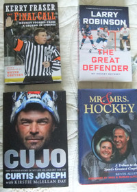 SIGNED NHL Hockey Books