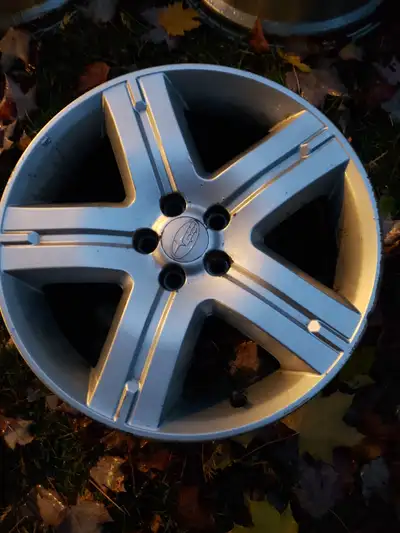 5-100 bolt pattern Full set of OEM rims from a 2010 Forester Pick up in Aylmer near Frank Robinson a...