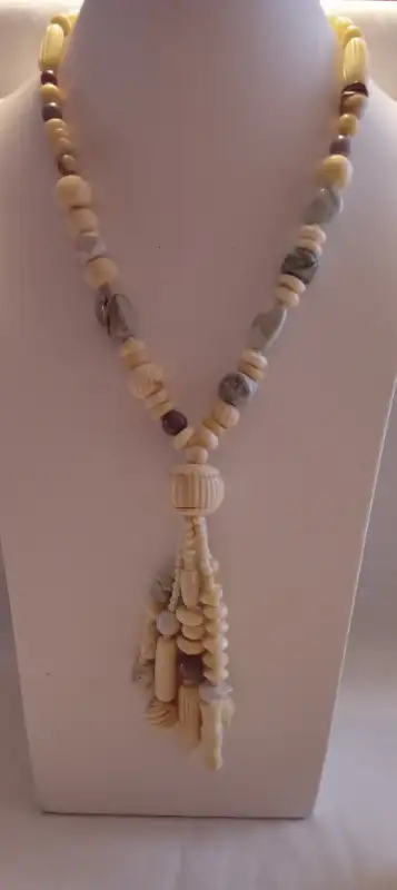 VINTAGE BONE NECKLACE, View more