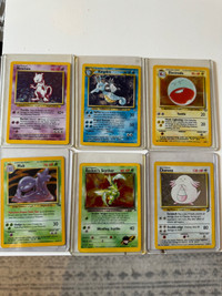 Pokémon holographic set of 6 cards 