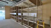 Commercial Shelving, High Density, rolling tracked