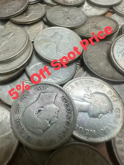 1966 (or earlier) Canada Silver Coins 25 c Quarter - 80% Silver, View more