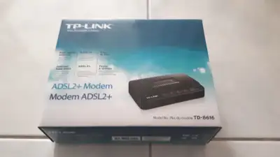 Ultra robust and reliable ADSL2+ modem, with everything pictured. Get an access to high-speed DSL In...