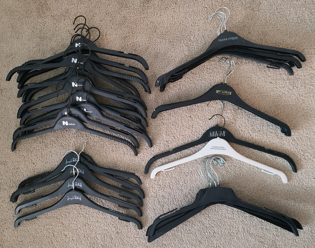 Quality Brands Plastic Clothing Hangers ($2/each) - storage in Storage & Organization in London