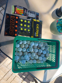 New and used golf balls