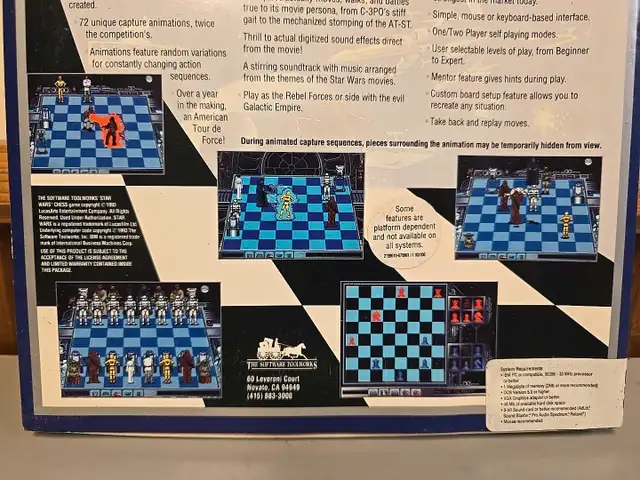Star Wars Chess big box PC Video Game The Software Toolworks 486 in PC Games in St. Catharines - Image 6