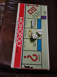 Monopoly board game 1961 vintage 