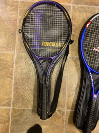 Brand name  tennis rackets hardly used 