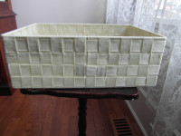 Beige oblong basket