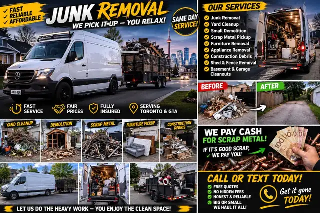 junk remove scrap metal pick up 