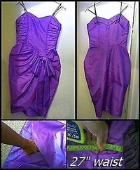 Purple Ladies / Teens Sz Small Dress (27" waist)  $50