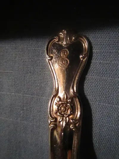 #36 - 121D, Monogramed "E", SIGNATURE silverware set for 6, View more
