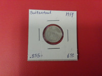 1959 Switzerland   1/2 Fr     coin