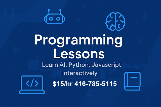Learn Java  Python JavaScript interactively with own Tutor $15hr64840202469634120