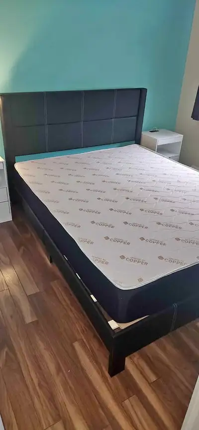 Never used double bed with mattress~~, View more