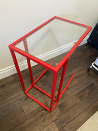 Ikea glass top side table
