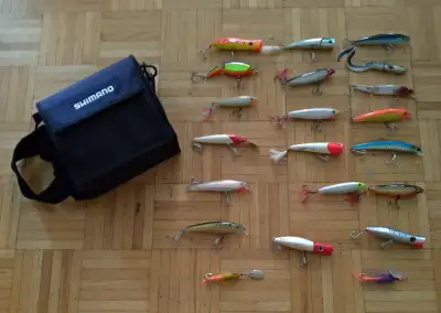 SHIMANO Surf Bag + 21 Ocean / Surf / Salt Water Fishing Lures, View more