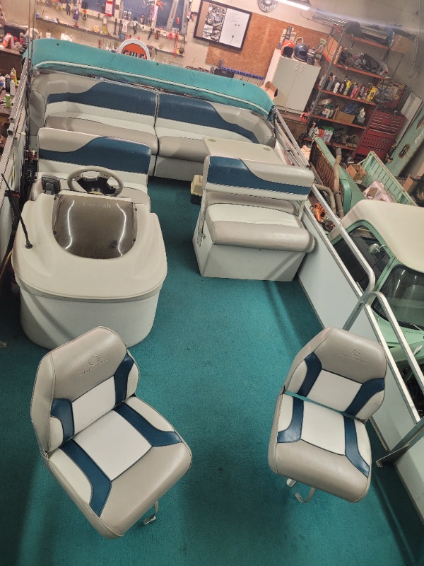 20ft Fun Fish Pontoon Boat For Sale Powerboats & Motorboats Edmonton Kijiji