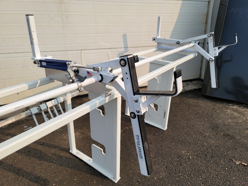 ErgoRack Ladder Rack Mounted on Truck Rack (w/ hooks and spool h Ladders & Scaffolding