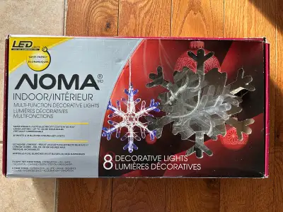 NOMA 8 Decorative Indoor LED Snowflake Christmas Lights, View more
