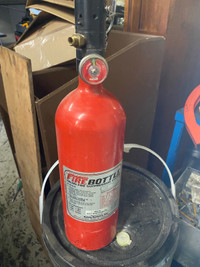 Halon fire suppression bottle 