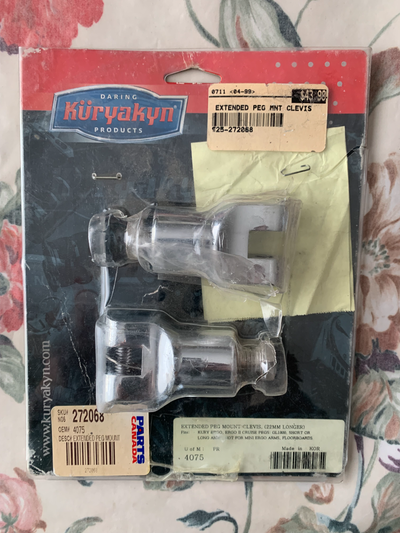 1.Genuine Harley hand grips/extended foot rest.$140. 2.Kuryakyn extended peg MNT CLEVIS.$40. 3.Stand...
