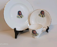Plate, cup and saucer