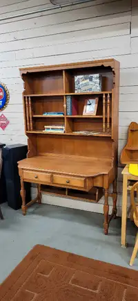 Vintage Baronet Desk w/ Upper Shelves