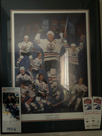 Oilers Captains Legacy professionally framed 