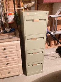 4-deep drawer metal filing cabinet