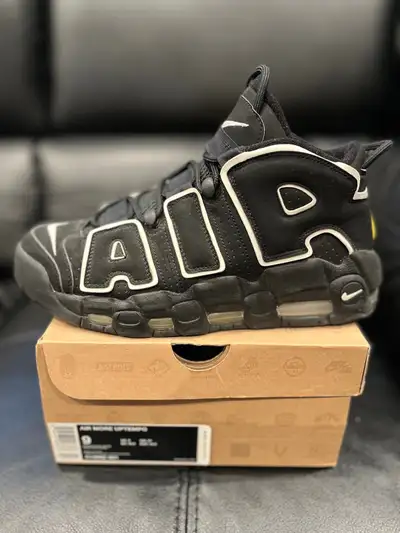 Nike Air More Uptempo • OG Black • Size 9 Condition: Previously worn Released: 2010 Size: 9 Reasonab...