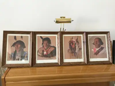 Indigenous Pictures in Wood Frame, View more
