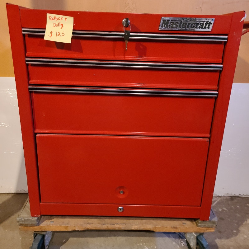 Boîte à outils + chariot Toolbox+dolly( Moving Sale) Rangement pour