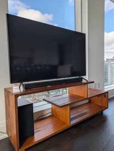 60" Solid Wood TV Stand, View more