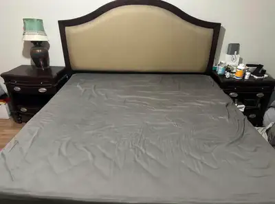 Large bed set for sale in immaculate condition!, View more