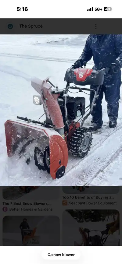 help snow blowing , View more