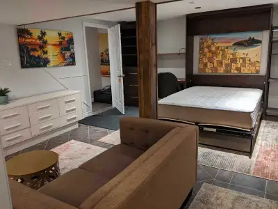 Available is bachelorette apartment suited for single occupancy for a professional or mature student...