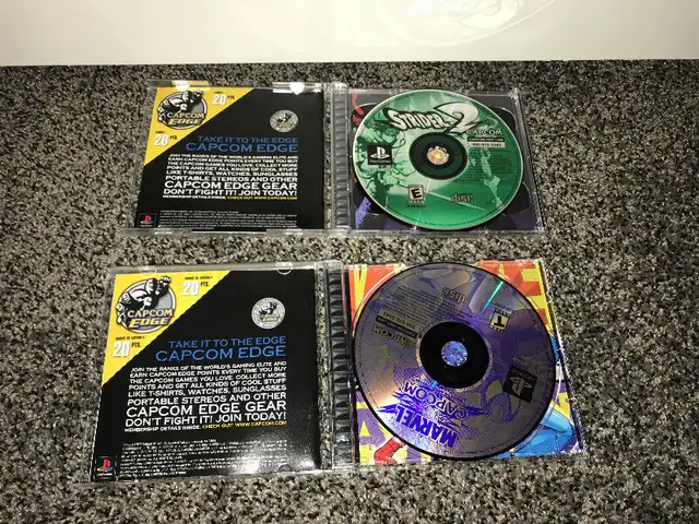 PS1 PlayStation Strider 2 & marvel vs capcom CIB mint in Older Generation in Winnipeg - Image 3