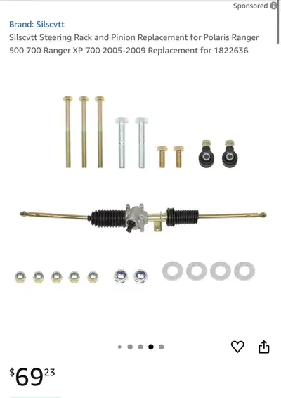 Silscvtt Steering Rack and Pinion Replacement for Polaris Ranger 500 700 Ranger XP 700 2005-2009 Rep...