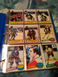 Séries de carte de hockey o-pee-chee de 1980 à 1995 et plus 